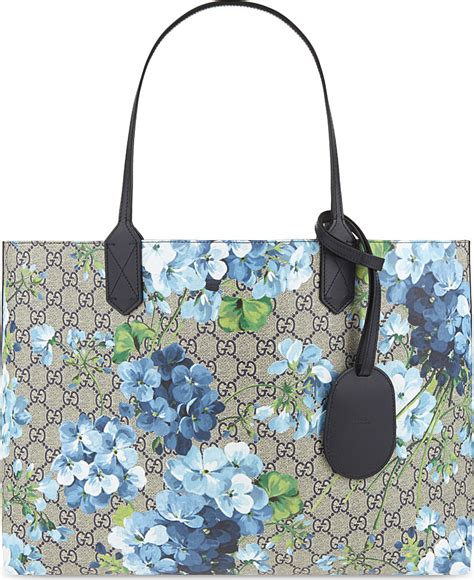 gucci hydrangea tote|Blue Blooms .